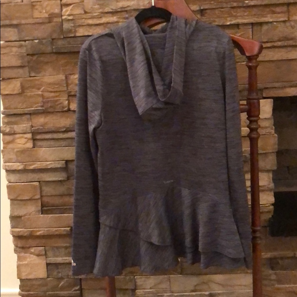 Adidas Girl’s Ruffle Hoodie - Picture 3 of 5